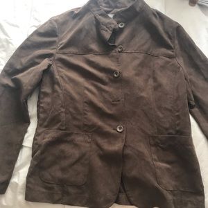 Faux suede jacket
